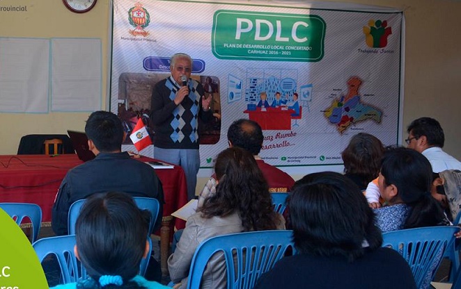 Anta: Municipio de Carhuaz realiza talleres acerca del Plan de Desarrollo Local al 2021