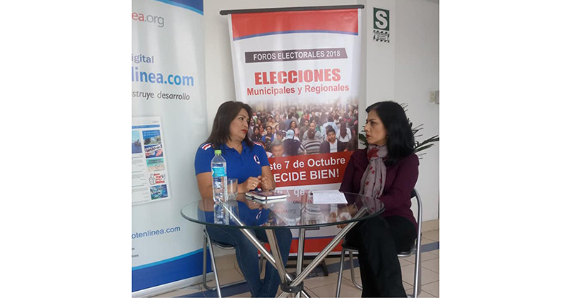 Candidata al gobierno regional de Áncash considera la educación como clave para el desarrollo