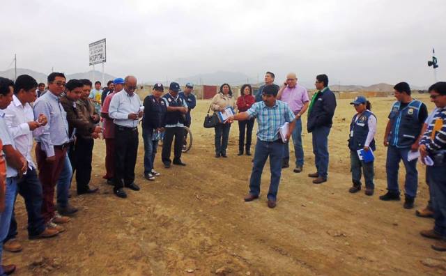 Huarmey: Autoridades del Minsa inspeccionaron el terreno para el nuevo hospital