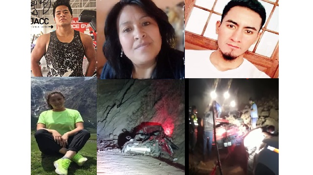 Cerro sepulta camioneta en Sihuas y mueren 3 trabajadores de Huayllabamba y 2 mujeres