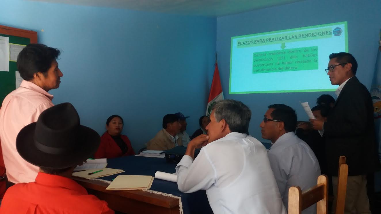 Independencia: alcaldes de centros poblados reciben directiva de transferencia financiera