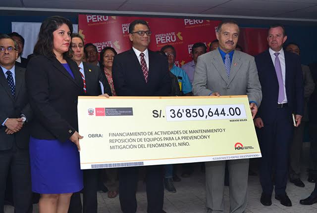 Disponen S/.36 mllns. para mantenimiento de redes de agua ante El Niño