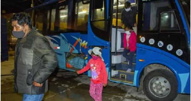 Trasladan a 200 personas en condiciones vulnerables ante la pandemia del Covid-19 de Lima a Áncash