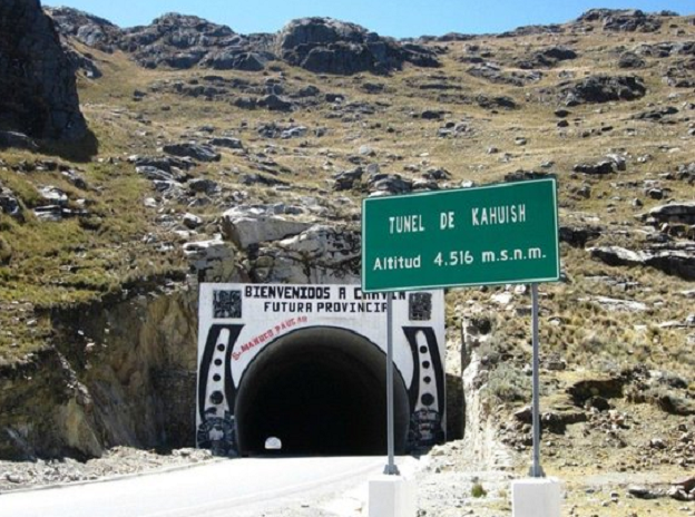 Mañana empieza asfaltado del túnel Cahuish-Chavín-San Marcos