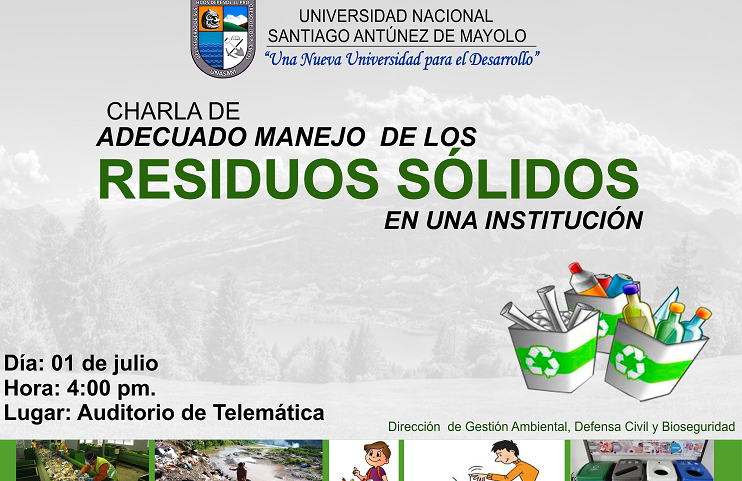 Unasam realiza charla sobre manejo de residuos sólidos