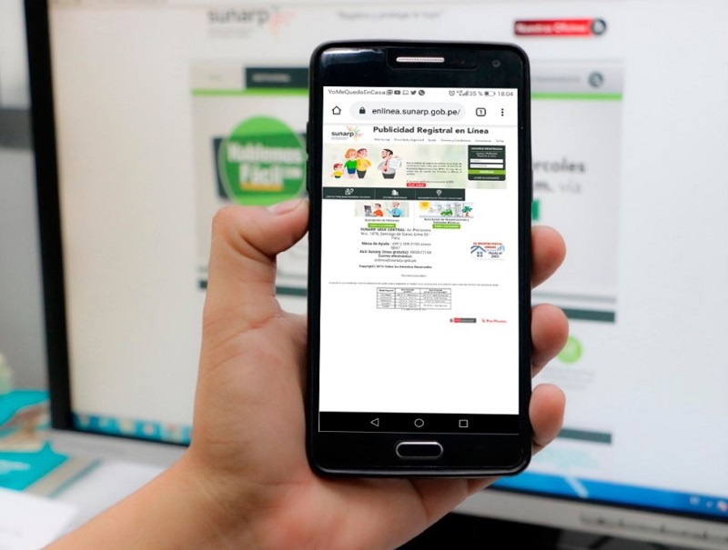Sunarp habilitará trámite virtual para obtener copias literales de partidas registrales
