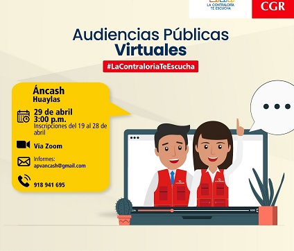 Ciudadanos de Huaylas y Yungay podrán alertar presuntos actos de corrupción ante la Contraloría