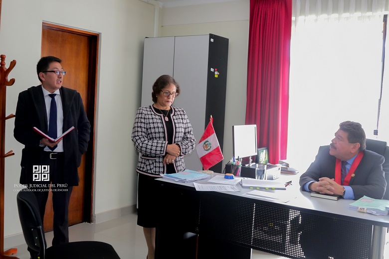 Presidente de la CSJAN realizó visitas administrativas a salas Civil y Laboral