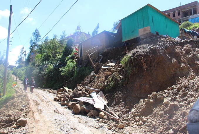 Huaraz: tres viviendas inundadas en Independencia por torrencial lluvia