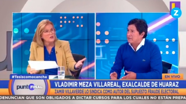 Vladimir Meza aclara que no conoce a los miembros y funcionarios del JNE y de la ONPE