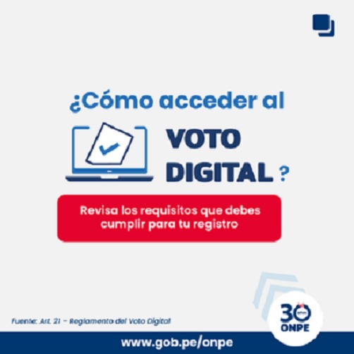 Elecciones Generales 2026: conoce cómo puedes acceder al voto digital