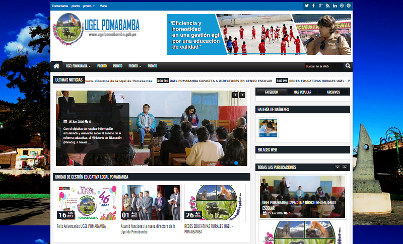Implementan web institucional de la Ugel Pomabamba