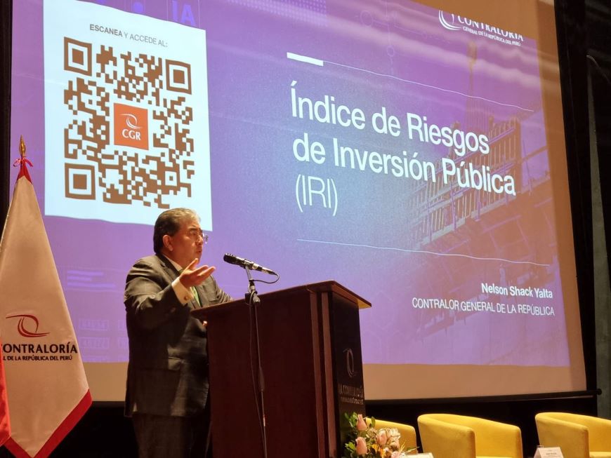 Índice de Riesgos en la Inversión Pública de la Contraloría permite conocer nivel de riesgo en más 199 mil proyectos