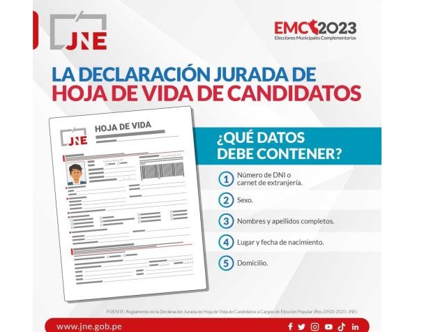 JNE busca reducir causas de exclusión de candidatos por declaración en hoja de vida