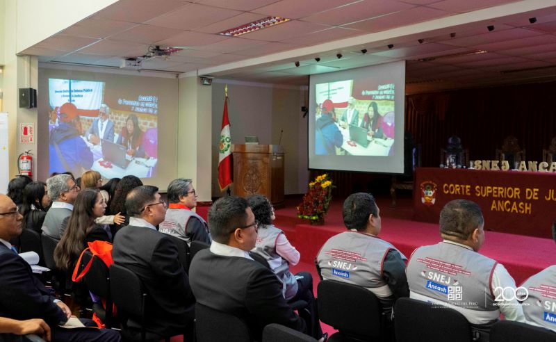Áncash: presentan resultados e impacto de labor del SNEJ en beneficio de las mujeres víctimas de violencia