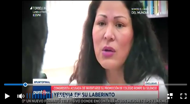 Yesenia Ponce dice entre sollozos que no mintió en su hoja de vida