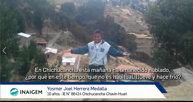 Áncash: investigadores del Inaigem y escolares dialogan sobre problemas ambientales